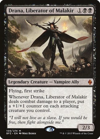 Drana, Liberator of Malakir [Battle for Zendikar] MTG Single Magic: The Gathering  | Multizone: Comics And Games