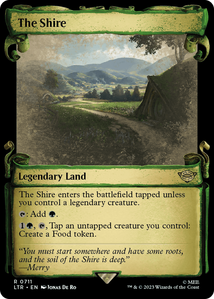 The Shire [The Lord of the Rings: Tales of Middle-Earth Showcase Scrolls] MTG Single Magic: The Gathering  | Multizone: Comics And Games