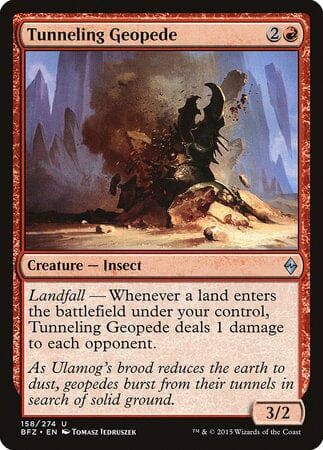 Tunneling Geopede [Battle for Zendikar] MTG Single Magic: The Gathering  | Multizone: Comics And Games