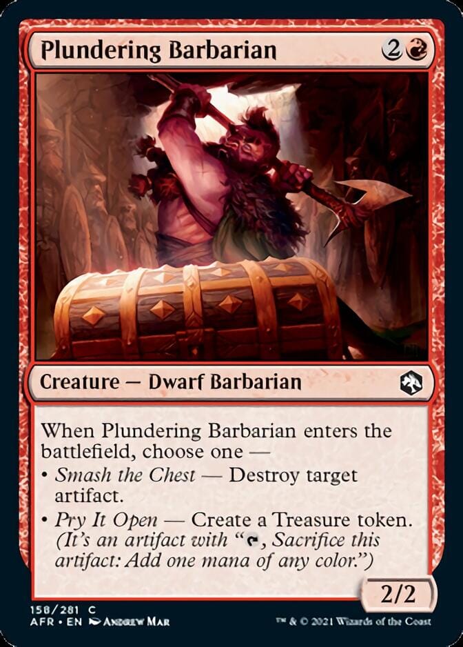 Plundering Barbarian [Dungeons & Dragons: Adventures in the Forgotten Realms] MTG Single Magic: The Gathering  | Multizone: Comics And Games
