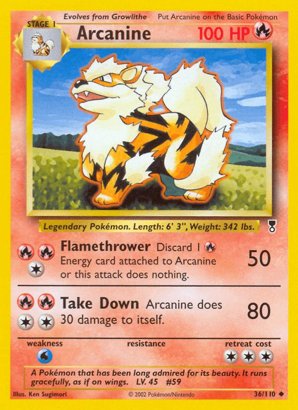 Arcanine (36/110) [Legendary Collection] Pokemon Single Pokémon  | Multizone: Comics And Games