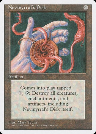 Nevinyrral's Disk [Fourth Edition] MTG Single Magic: The Gathering  | Multizone: Comics And Games