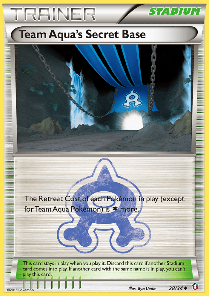 Team Aqua's Secret Base (28/34) [XY: Double Crisis] Pokemon Single Pokémon  | Multizone: Comics And Games