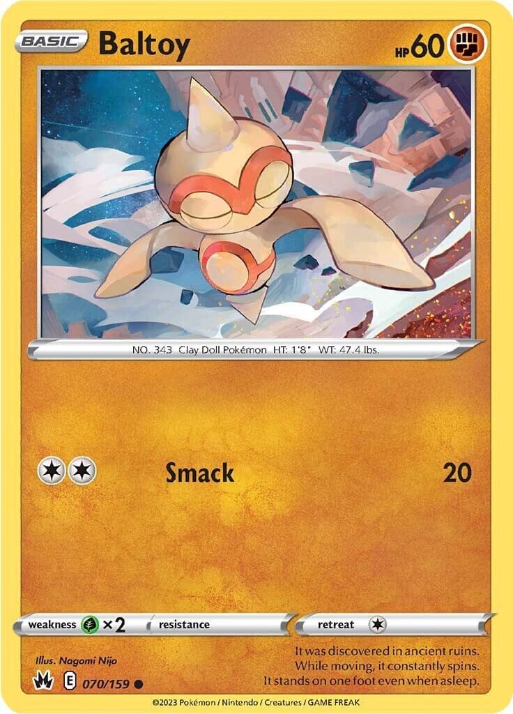 Baltoy (070/159) [Sword & Shield: Crown Zenith] Pokemon Single Pokémon  | Multizone: Comics And Games