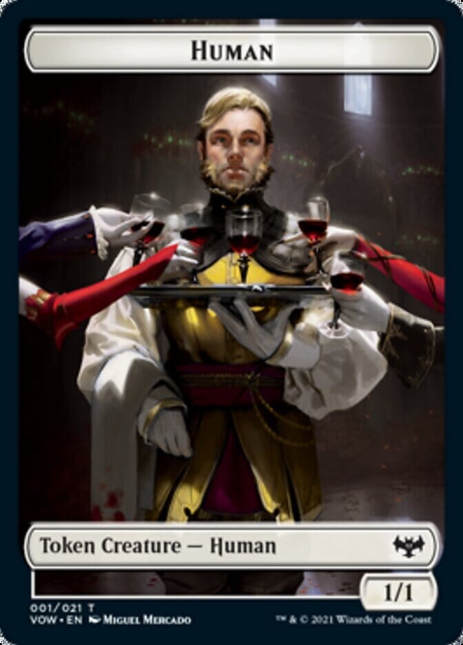 Human (001) // Vampire (016) Double-sided Token [Innistrad: Crimson Vow Tokens] MTG Single Magic: The Gathering  | Multizone: Comics And Games