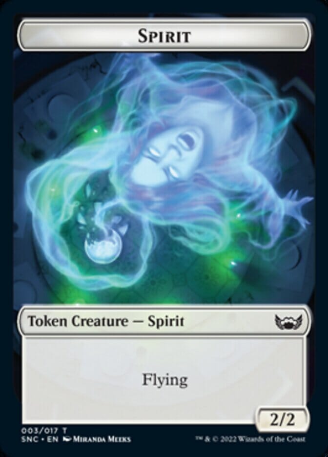 Devil // Spirit Double-sided Token [Streets of New Capenna Tokens] MTG Single Magic: The Gathering  | Multizone: Comics And Games