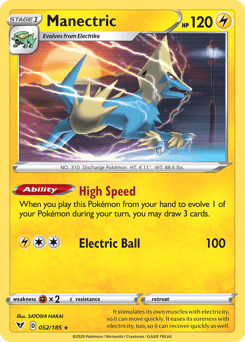 Manectric (052/185) [Sword & Shield: Vivid Voltage] Pokemon Single Pokémon  | Multizone: Comics And Games