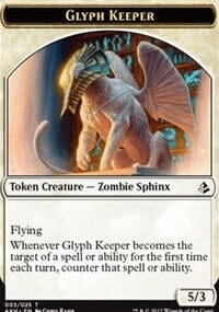 Glyph Keeper // Warrior Token [Amonkhet Tokens] MTG Single Magic: The Gathering  | Multizone: Comics And Games