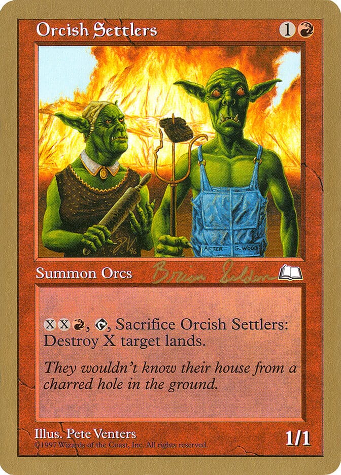 Orcish Settlers (Brian Selden) [World Championship Decks 1998] MTG Single Magic: The Gathering  | Multizone: Comics And Games