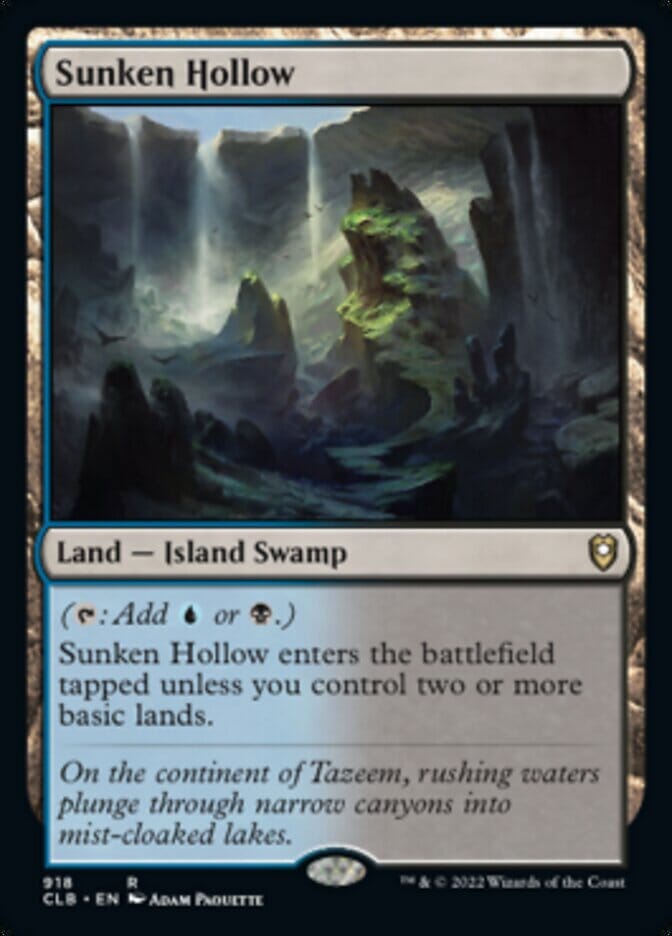 Sunken Hollow [Commander Legends: Battle for Baldur's Gate] MTG Single Magic: The Gathering  | Multizone: Comics And Games