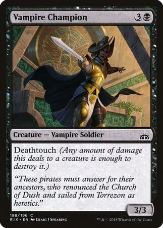 Vampire Champion [Rivals of Ixalan] MTG Single Magic: The Gathering  | Multizone: Comics And Games