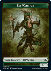 Soldier // Elf Warrior Double-Sided Token [Game Night: Free-for-All Tokens] MTG Single Magic: The Gathering  | Multizone: Comics And Games