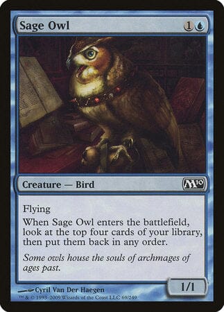 Sage Owl [Magic 2010] MTG Single Magic: The Gathering  | Multizone: Comics And Games