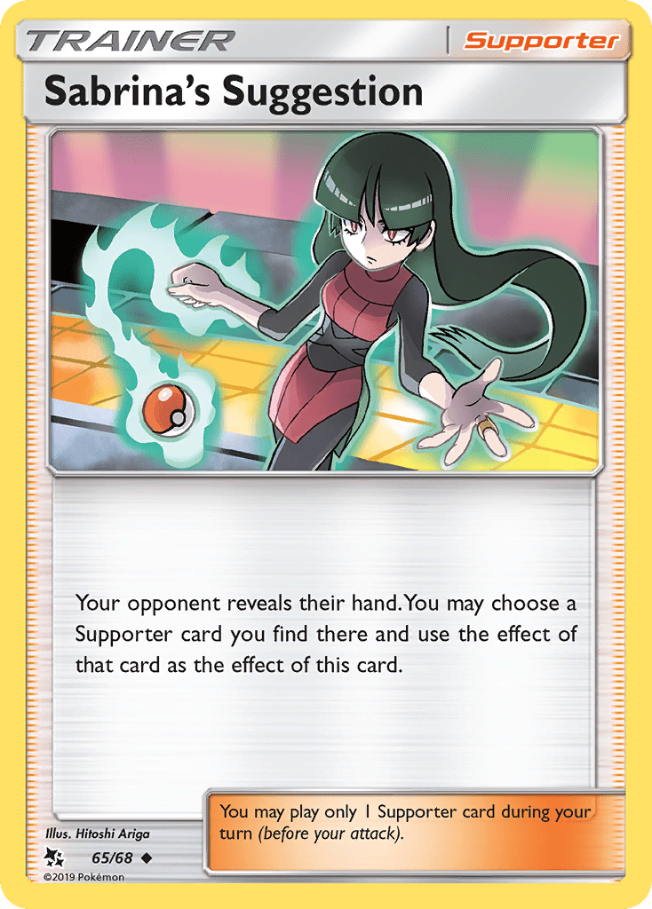 Sabrina's Suggestion (65/68) [Sun & Moon: Hidden Fates] Pokemon Single Pokémon  | Multizone: Comics And Games
