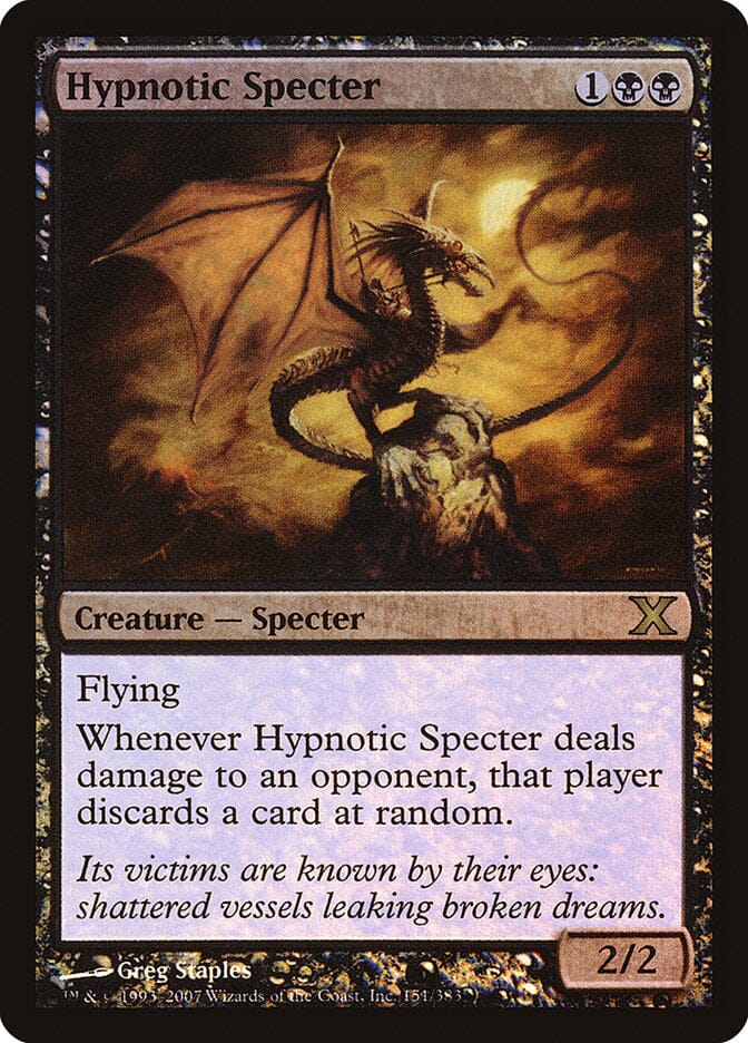 Hypnotic Specter (Premium Foil) [Tenth Edition] MTG Single Magic: The Gathering  | Multizone: Comics And Games
