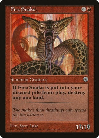 Fire Snake [Portal] MTG Single Magic: The Gathering  | Multizone: Comics And Games