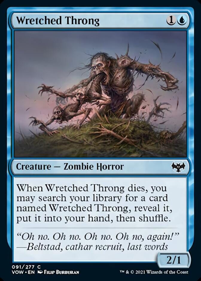Wretched Throng [Innistrad: Crimson Vow] MTG Single Magic: The Gathering  | Multizone: Comics And Games