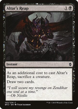 Altar's Reap [Battle for Zendikar] MTG Single Magic: The Gathering  | Multizone: Comics And Games