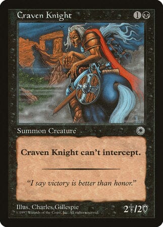 Craven Knight [Portal] MTG Single Magic: The Gathering  | Multizone: Comics And Games
