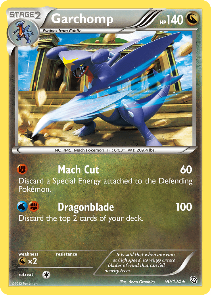 Garchomp (90/124) [Black & White: Dragons Exalted] Pokemon Single Pokémon  | Multizone: Comics And Games