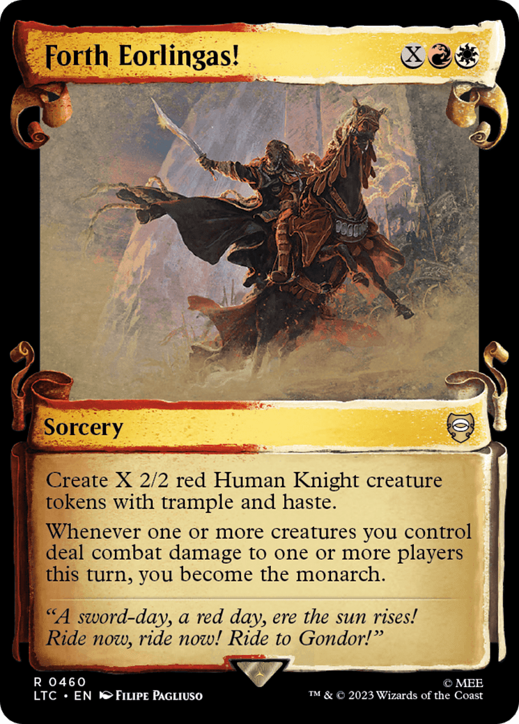 Forth Eorlingas! [The Lord of the Rings: Tales of Middle-Earth Commander Showcase Scrolls] MTG Single Magic: The Gathering  | Multizone: Comics And Games