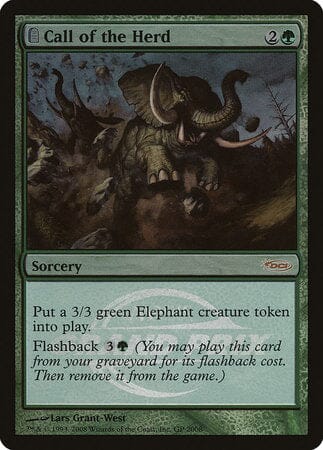 Call of the Herd [Grand Prix Promos] MTG Single Magic: The Gathering  | Multizone: Comics And Games