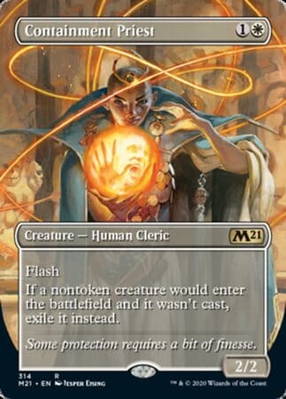 Containment Priest (Borderless) [Core Set 2021] MTG Single Magic: The Gathering  | Multizone: Comics And Games