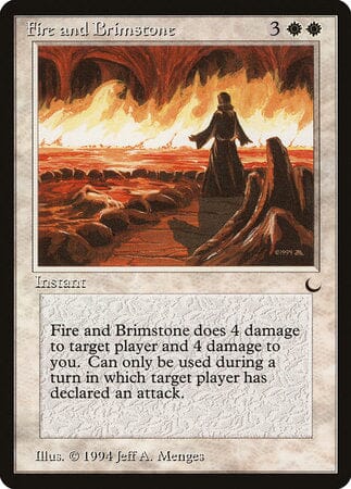 Fire and Brimstone [The Dark] MTG Single Magic: The Gathering  | Multizone: Comics And Games