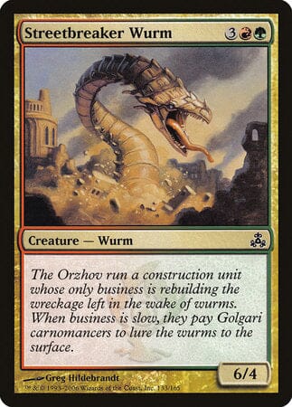 Streetbreaker Wurm [Guildpact] MTG Single Magic: The Gathering  | Multizone: Comics And Games