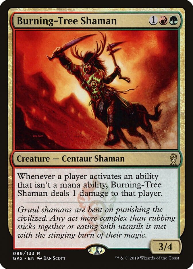 Burning-Tree Shaman [Ravnica Allegiance Guild Kit] MTG Single Magic: The Gathering  | Multizone: Comics And Games