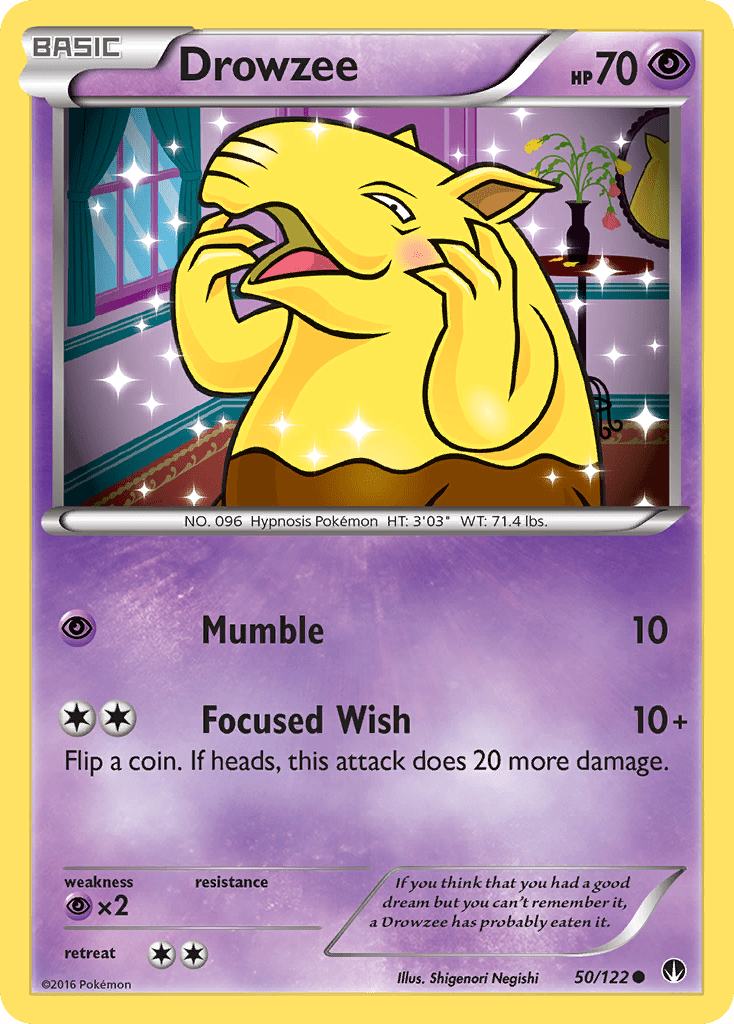 Drowzee (50/122) [XY: BREAKpoint] Pokemon Single Pokémon  | Multizone: Comics And Games