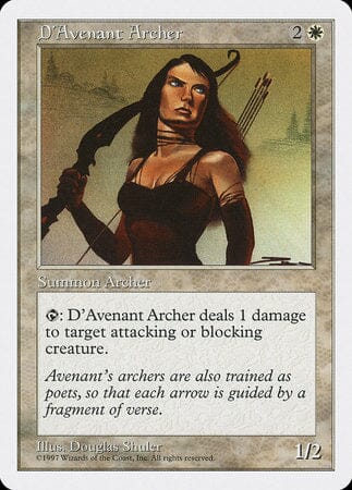D'Avenant Archer [Fifth Edition] MTG Single Magic: The Gathering  | Multizone: Comics And Games