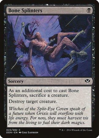 Bone Splinters [Duel Decks: Speed vs. Cunning] MTG Single Magic: The Gathering  | Multizone: Comics And Games