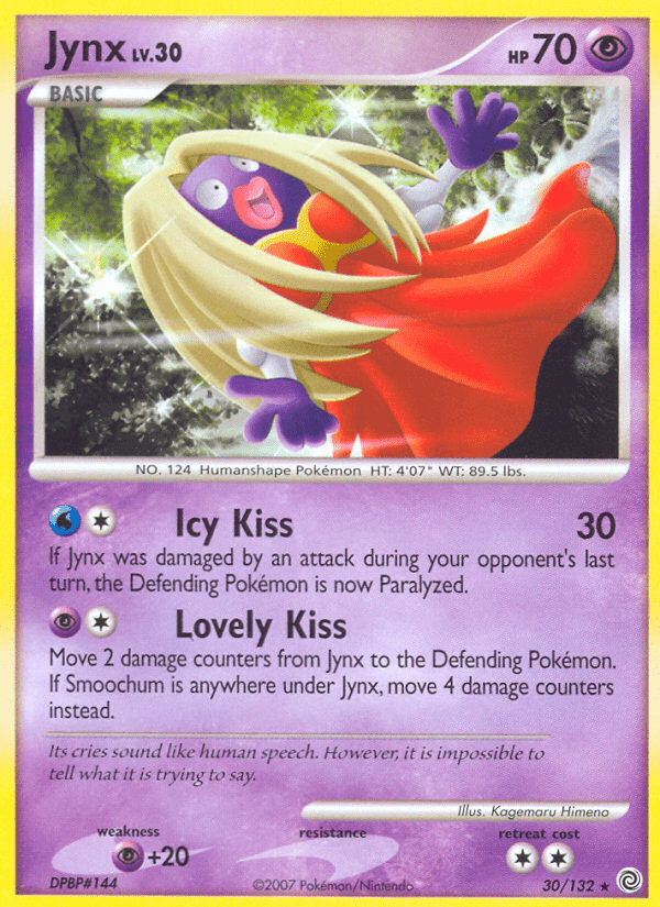 Jynx (30/132) [Diamond & Pearl: Secret Wonders] Pokemon Single Pokémon  | Multizone: Comics And Games