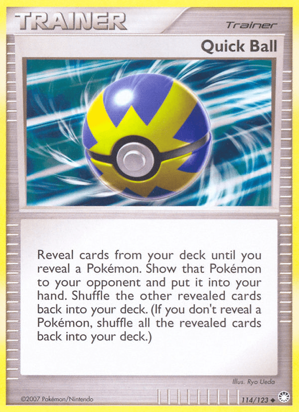 Quick Ball (114/123) [Diamond & Pearl: Mysterious Treasures] Pokemon Single Pokémon  | Multizone: Comics And Games