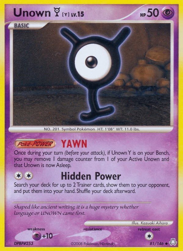Unown Y (81/146) [Diamond & Pearl: Legends Awakened] Pokemon Single Pokémon  | Multizone: Comics And Games