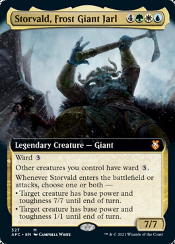 Storvald, Frost Giant Jarl (Extended) [Dungeons & Dragons: Adventures in the Forgotten Realms Commander] MTG Single Magic: The Gathering  | Multizone: Comics And Games
