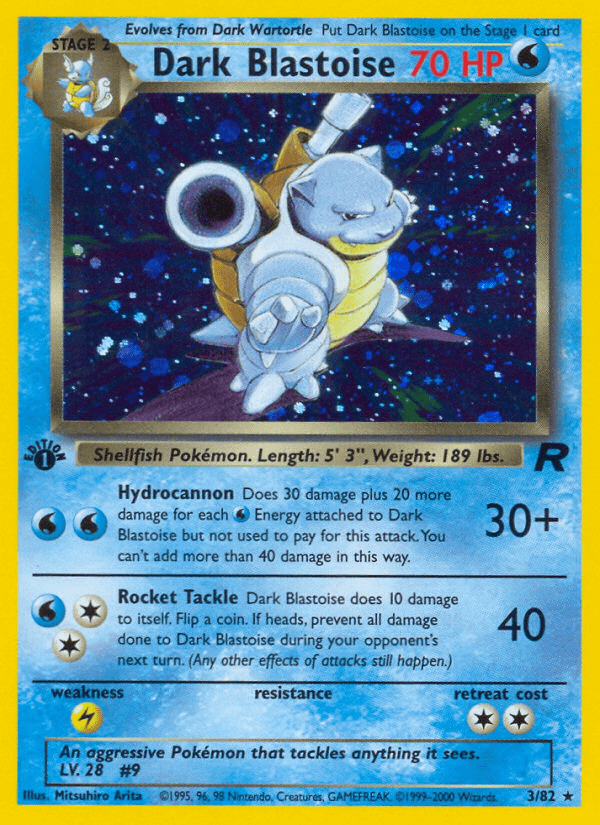 Dark Blastoise (3/82) [Team Rocket 1st Edition] Pokemon Single Pokémon  | Multizone: Comics And Games
