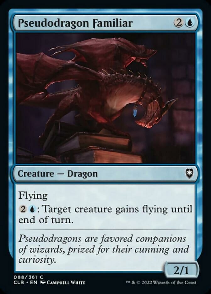 Pseudodragon Familiar [Commander Legends: Battle for Baldur's Gate] MTG Single Magic: The Gathering  | Multizone: Comics And Games