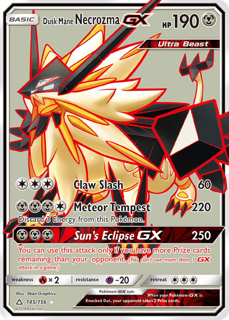Dusk Mane Necrozma GX (145/156) [Sun & Moon: Ultra Prism] Pokemon Single Pokémon  | Multizone: Comics And Games