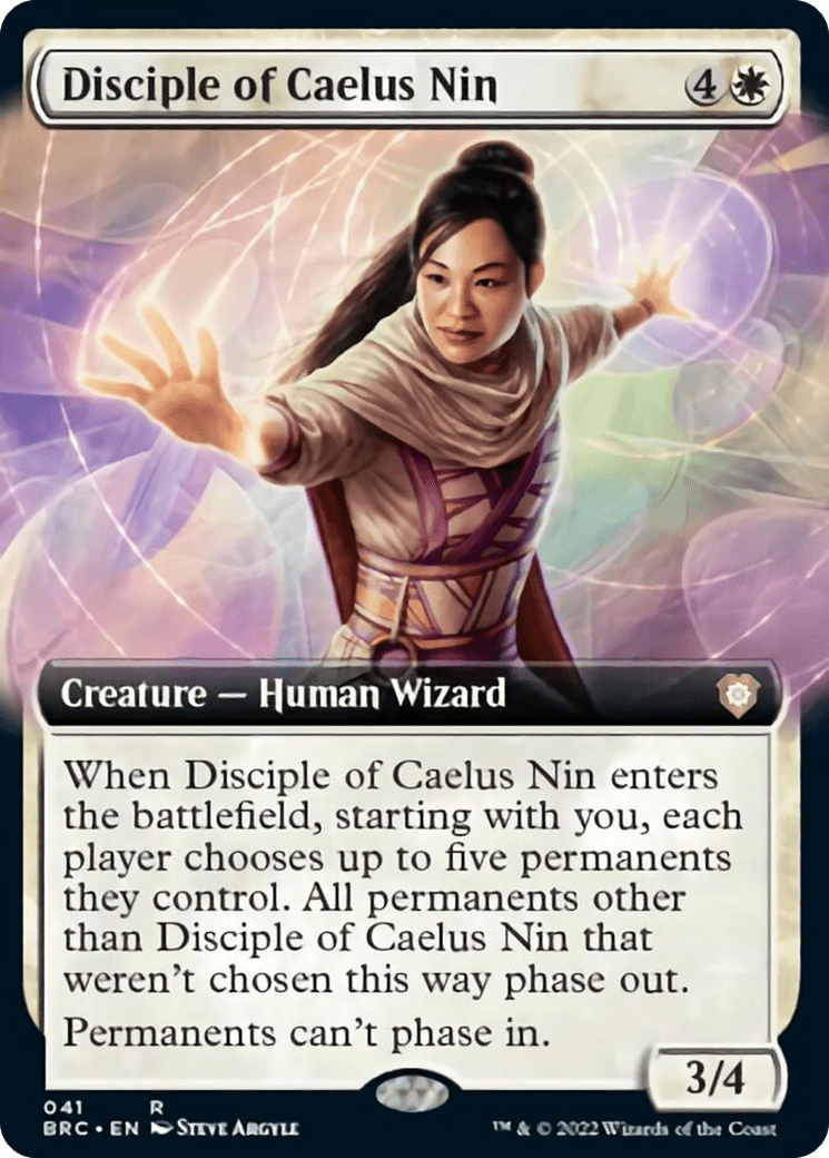 Disciple of Caelus Nin (Extended Art) [The Brothers' War Commander] MTG Single Magic: The Gathering  | Multizone: Comics And Games