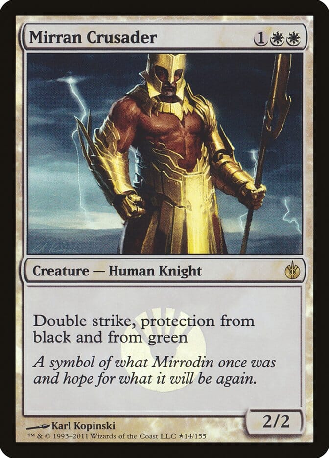 Mirran Crusader (Buy-A-Box) [Mirrodin Besieged Promos] MTG Single Magic: The Gathering  | Multizone: Comics And Games