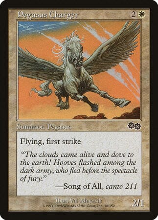 Pegasus Charger [Urza's Saga] MTG Single Magic: The Gathering  | Multizone: Comics And Games