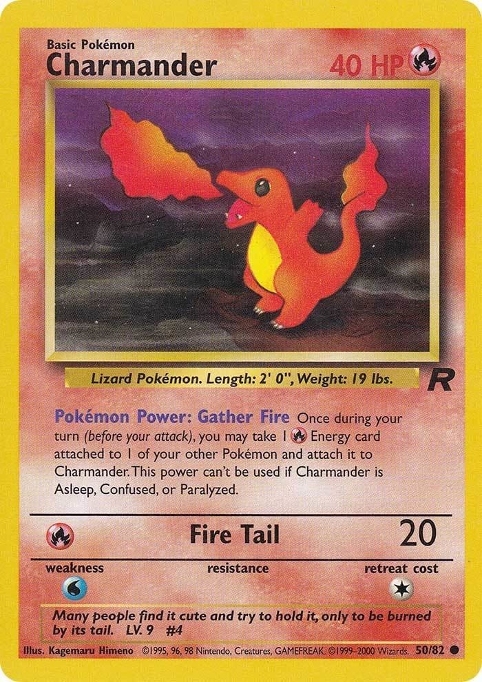 Charmander (50/82) [Team Rocket Unlimited] Pokemon Single Pokémon  | Multizone: Comics And Games