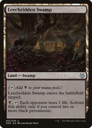 Leechridden Swamp [Duel Decks: Nissa vs. Ob Nixilis] MTG Single Magic: The Gathering  | Multizone: Comics And Games