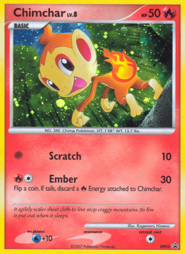 Chimchar (DP02) [Diamond & Pearl: Black Star Promos] Pokemon Single Pokémon  | Multizone: Comics And Games