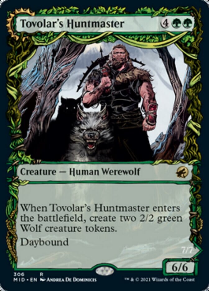 Tovolar's Huntmaster // Tovolar's Packleader (Showcase Equinox) [Innistrad: Midnight Hunt] MTG Single Magic: The Gathering  | Multizone: Comics And Games