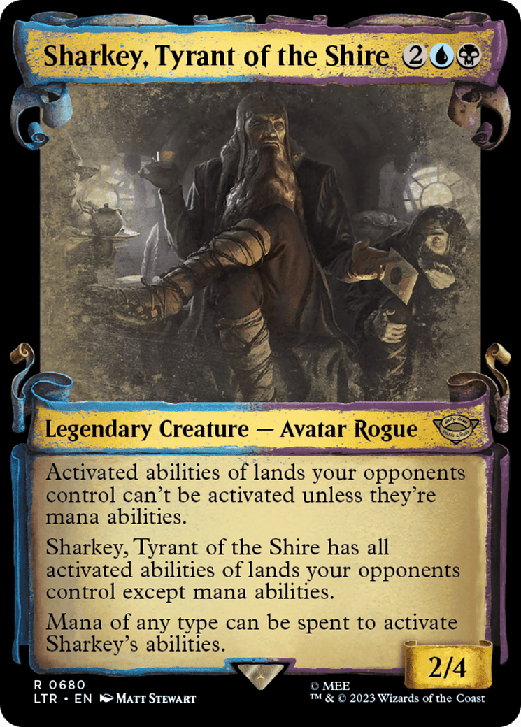 Sharkey, Tyrant of the Shire [The Lord of the Rings: Tales of Middle-Earth Showcase Scrolls] MTG Single Magic: The Gathering  | Multizone: Comics And Games