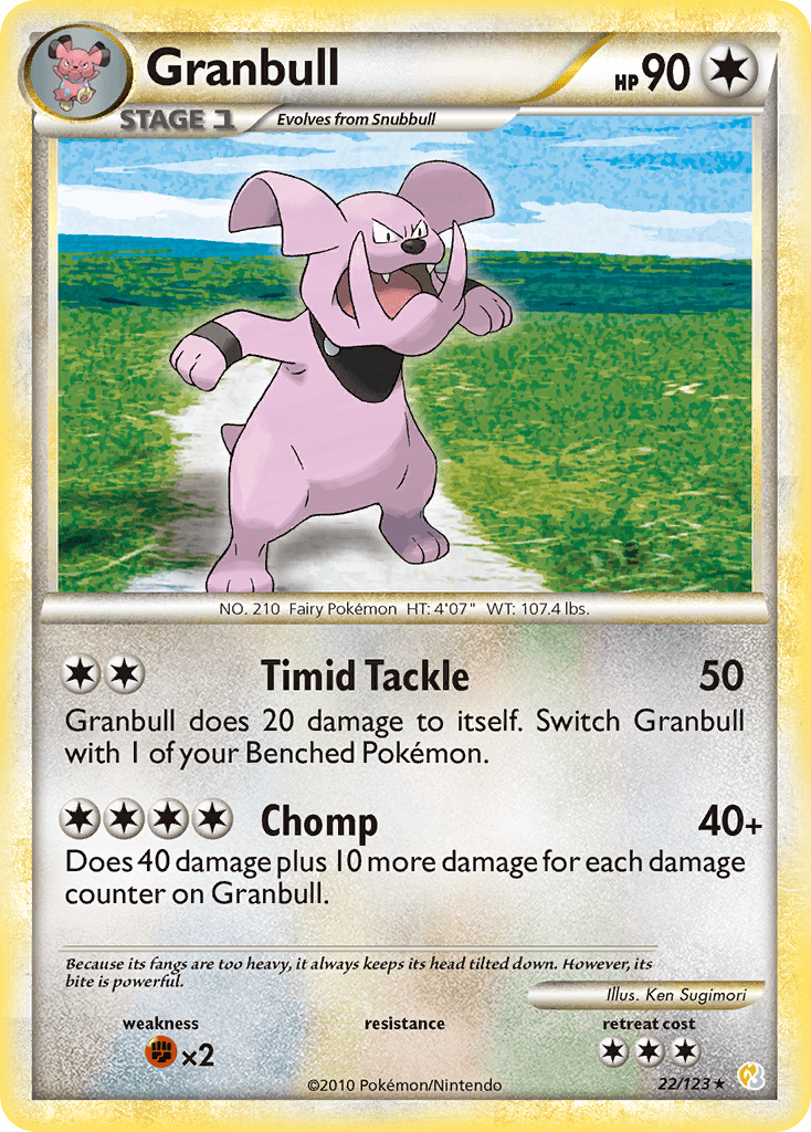 Granbull (22/123) [HeartGold & SoulSilver: Base Set] Pokemon Single Pokémon  | Multizone: Comics And Games