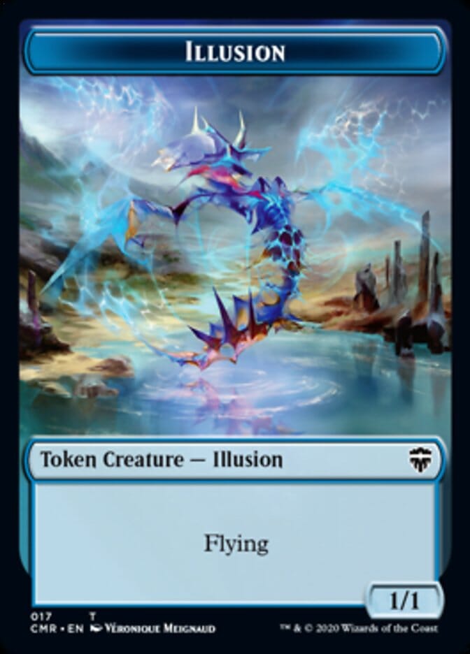 Illusion // Saproling Token [Commander Legends Tokens] MTG Single Magic: The Gathering  | Multizone: Comics And Games